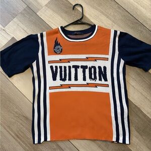 Orange and Navy Louis Vuitton T-Shirt